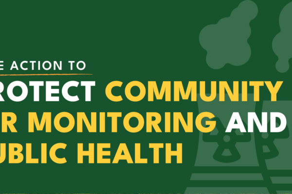 Take Action to Protect Community Air Monitoring and Public Health