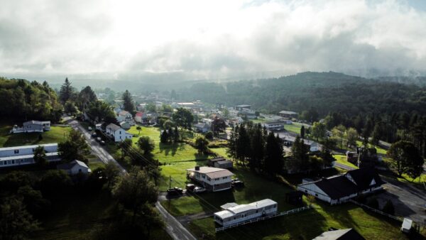 An aerial view of Davis WV